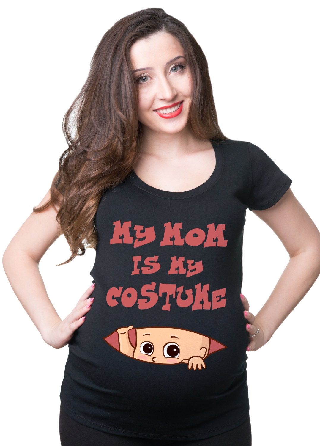 Halloween Pregnancy T shirt Halloween My Mom Is My Costume Maternity top costume T shirt Halloween Pregnancy T shirt Graphic Tee – Aesthetic Look · Trending Graphic Apparel