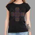 Women39s t shirt in black ChangoDMT HD festival clothing for women ayahuasca clothing with glow in the dark ink psychedelic shirt Graphic Tee – Everyday Comfort · Top Pick For Any Outfit