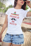 women39s cinco de mayo shirt Drinko de mayo shirt drinko de mayo tshirt sombrero and mustache shirt may 5th shirt mexican holiday OS392 Graphic Tee – Cozy Vibes · Must-Have Style